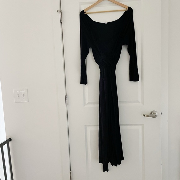 Anthropologie Daily Practice Ruffled Lounge Wrap Jumpsuit - Picture 2 of 5